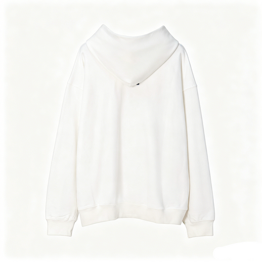 Maison Margiela Brushstroke Overlay Numeric Print Pullover Hoodie