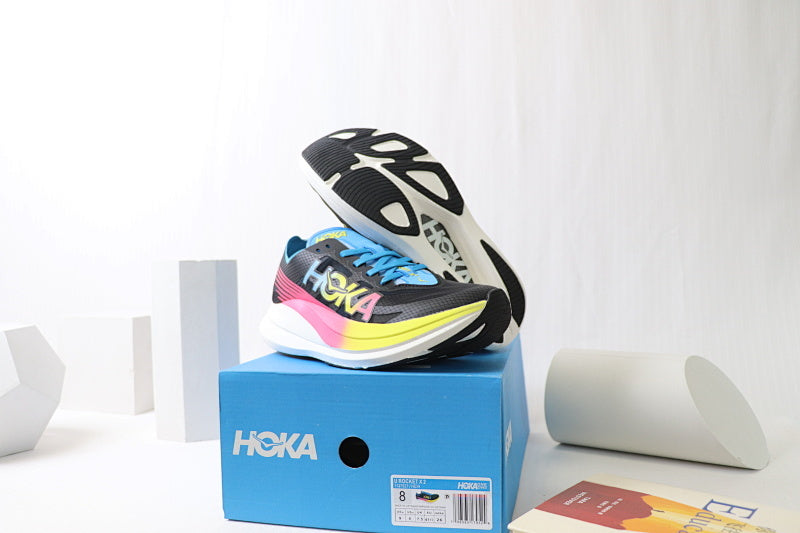 HOKA Rocket Carbon Racing Shoes - Performance Super Shoe