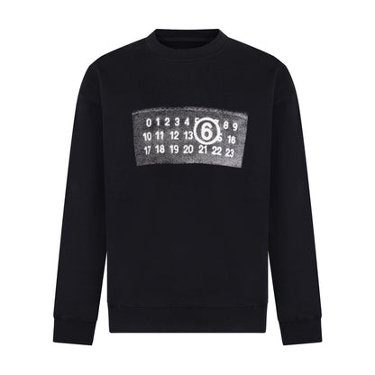 Maison Margiela MM6 Number Print Crewneck Sweatshirt