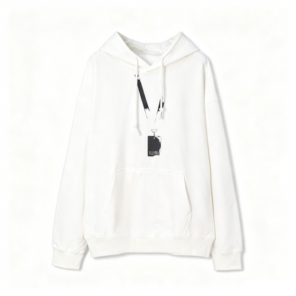 Maison Margiela Lanyard Tag Drawstring Pullover Hoodie