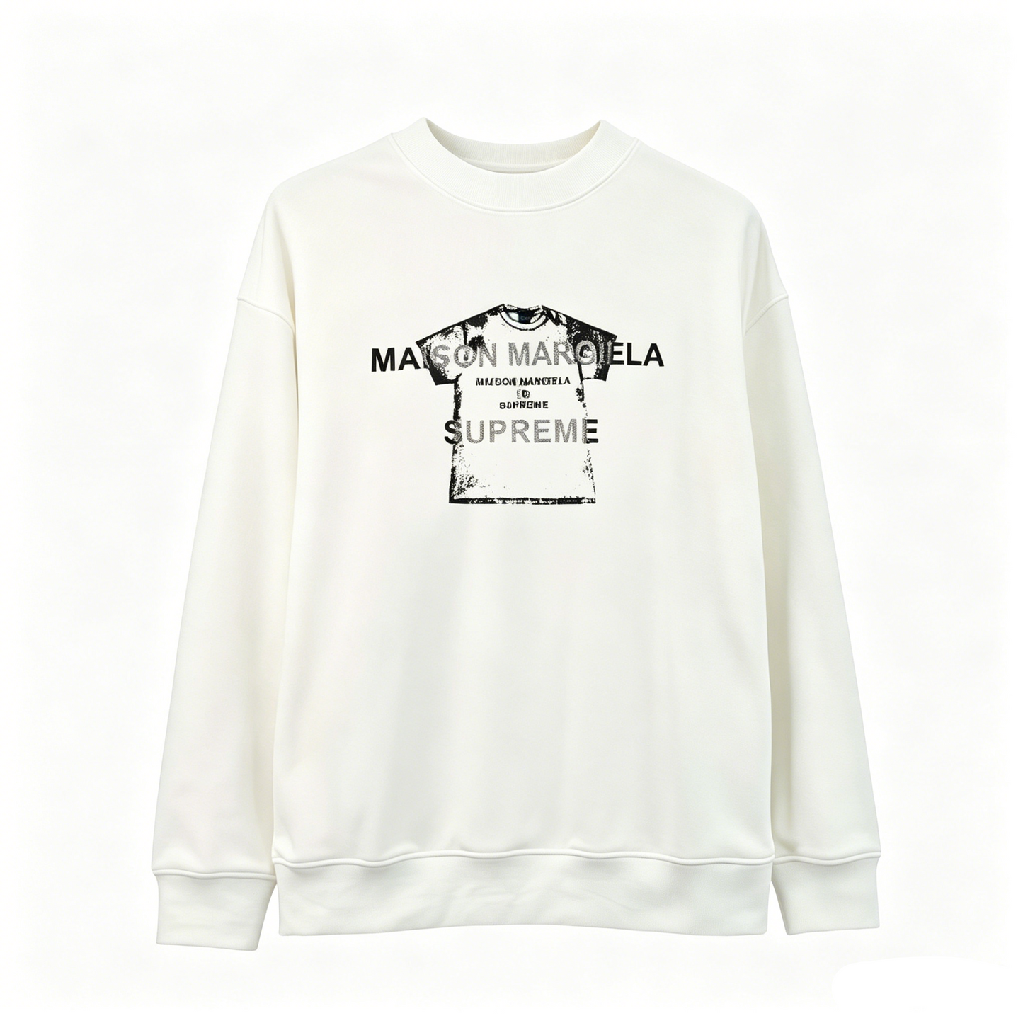 Maison Margiela x Supreme T-Shirt Graphic Crewneck Sweatshirt