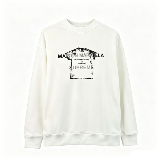 Maison Margiela x Supreme T-Shirt Graphic Crewneck Sweatshirt