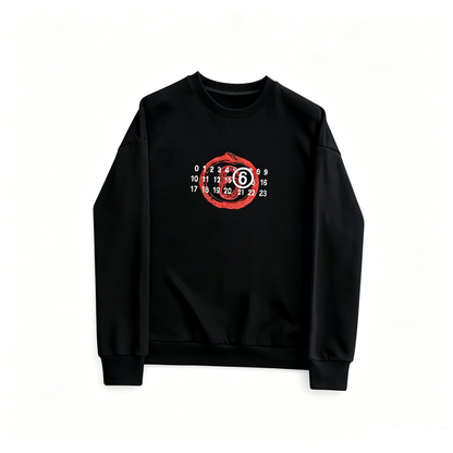 Maison Margiela MM6 Number Print Crewneck Sweatshirt