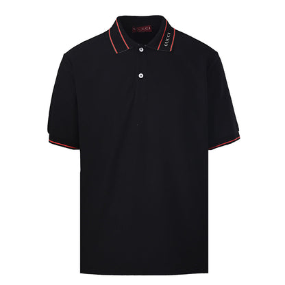 GUCCI Ribbed Jacquard Polo Shirt