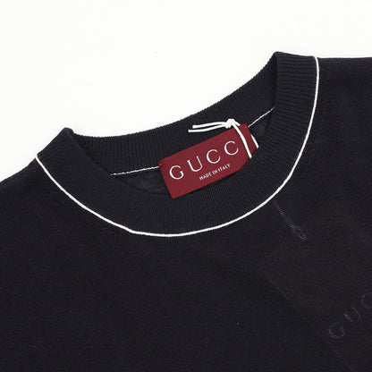 GUCCI Letter Intarsia-Knit T-Shirt