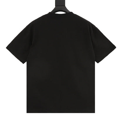 Gucci Double-Image Letter Embroidery Short-Sleeve Top