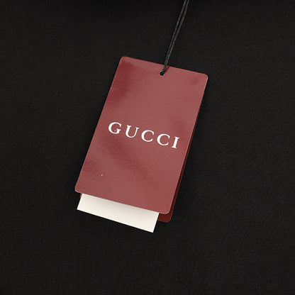 Gucci Double-Image Letter Embroidery Short-Sleeve Top