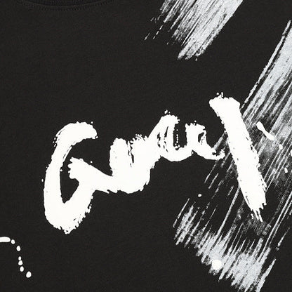 Gucci Ink-Brush Stroke Graffiti Lettering Short-Sleeve T-Shirt