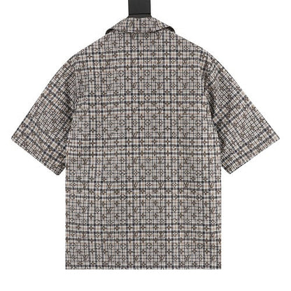 Louis Vuitton SS26 Monogram Check Short Sleeve Shirt