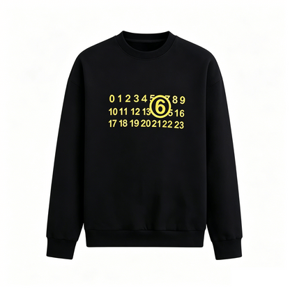 Maison Margiela MM6 Number Print Crewneck Sweatshirt