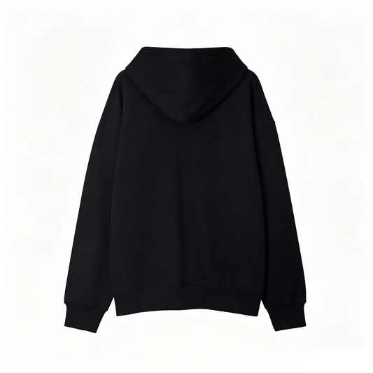 Maison Margiela Brushstroke Overlay Numeric Print Pullover Hoodie