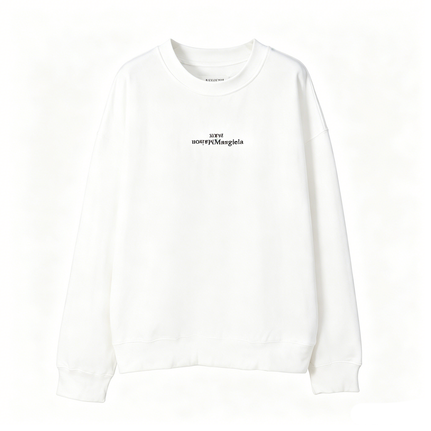 Maison Margiela Upside-Down Logo Crewneck Sweatshirt