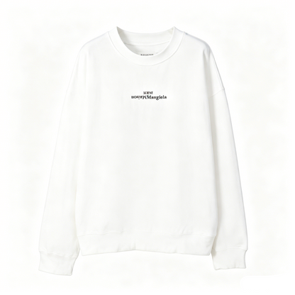 Maison Margiela Upside-Down Logo Crewneck Sweatshirt