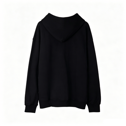 Maison Margiela Red Embroidered Numeric Sequence Pullover Hoodie — Black