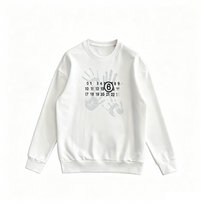 Maison Margiela MM6 Number Print Crewneck Sweatshirt
